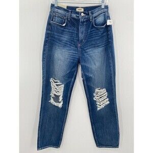 L'Agence Ezra Ultra High-rise Stovepipe Jeans Blue Women Size 27